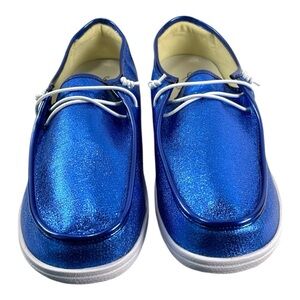 Corkys Kayak Metallic Blue Shoes - Size 10